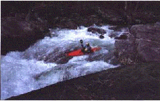 A whitewater enthusiast enjoys the challenge of the Gulf's pools and plunges